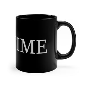 Tea Time Large Black 11oz Mug