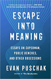 Escape into Meaning: Essays on Superman, Public Benches, and other Obsessions