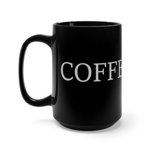 Coffee Time Large Black 15oz Mug