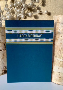 Happy Birthday Card | Stripes and Dots