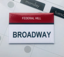 Broadway Federal Hill “The Hill” Providence, Rhode Island Street Sign Magnet